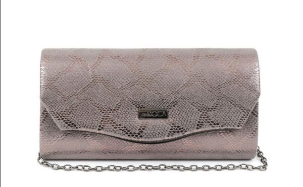 Doca - Βραδινό τσαντάκι clutch γκρί