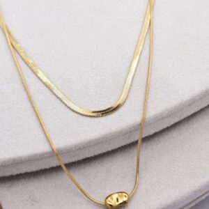 Pebble Gold Necklace