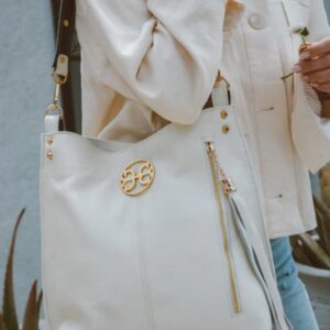 Bonendis - Chevie Leather Shoulder Bag Cream