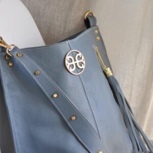 Bonendis - Chevie Leather Shoulder Bag French Blue