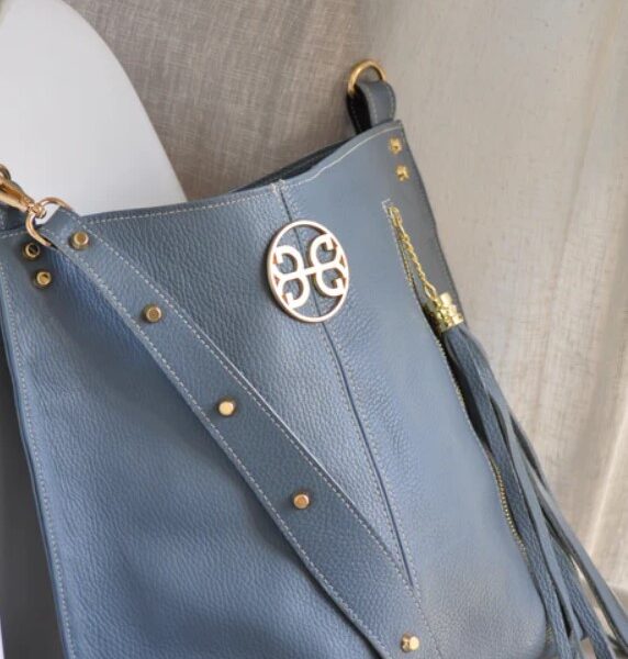 Bonendis - Chevie Leather Shoulder Bag French Blue