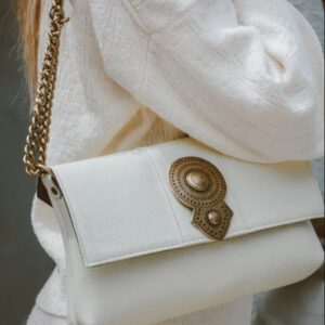 Bonendis - Aurora Leather Shoulder Bag Cream