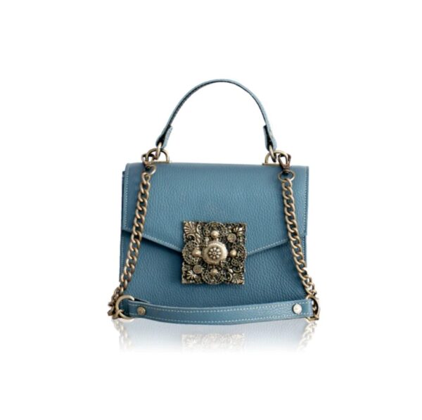 Bonendis - Dahlia Leather Shoulder Bag French Blue