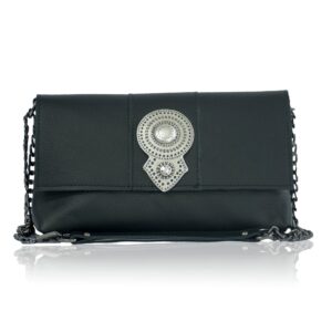 Bonendis - Aurora Leather Shoulder Bag Black