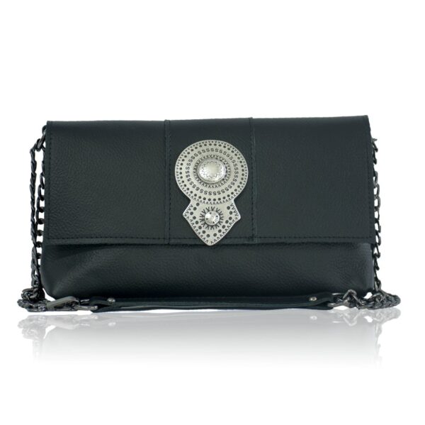 Bonendis - Aurora Leather Shoulder Bag Black