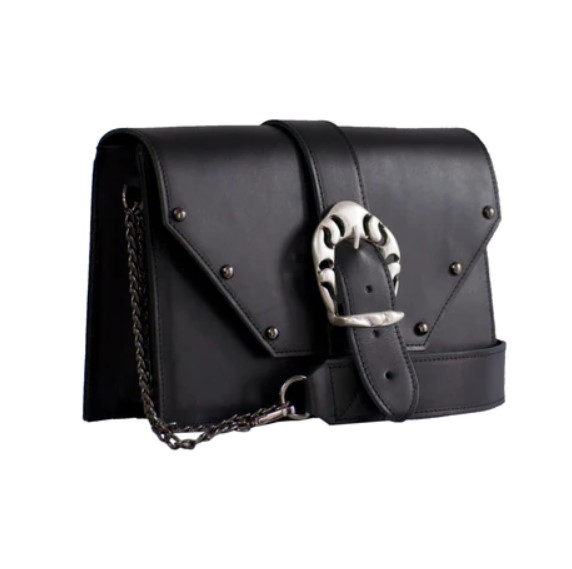 Bonendis - Briana Leather Shoulder Bag Black