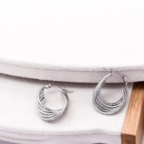 .Twirls Silver Earrings